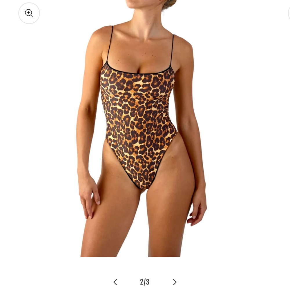 Leopard Print Women's One Piece Swimsuit